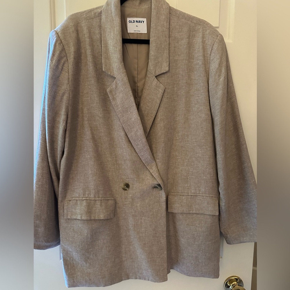 Old Navy Women's Linen Blend Blazer
